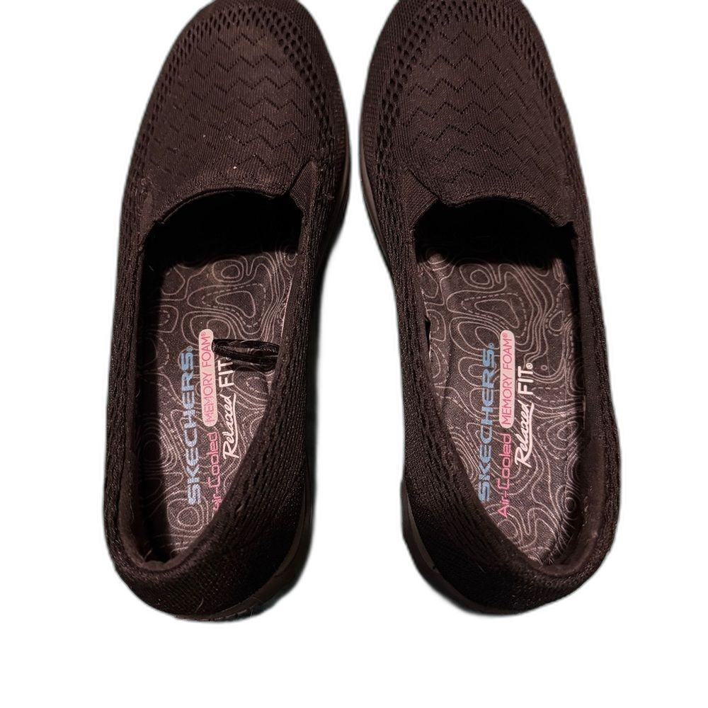 Skechers Relaxed Fit Memory Foam Slip-On Shoes 56135 Black Women's 7.5
